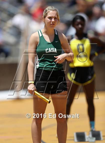 Thumbnail 2 in CIF NCS Masters Track and Field Championships (Girls 4x100 Meter Relay) photogallery.