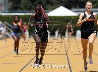 Thumbnail 2 in CIF NCS Masters Track and Field Championships (Girls 4x100 Meter Relay) photogallery.