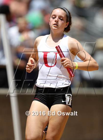 Thumbnail 1 in CIF NCS Masters Track and Field Championships (Girls 4x100 Meter Relay) photogallery.