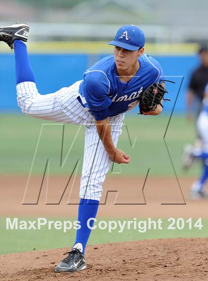 Thumbnail 2 in Elsinore @ Bishop Amat (CIF SS D3 1st Round Playoff) photogallery.