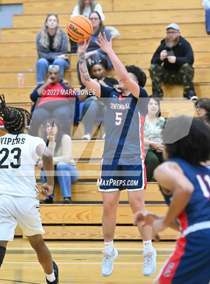 Thumbnail 2 in Centennial vs. Verrado (Sunnyslope Hoopsgiving Basketball Tournament) photogallery.