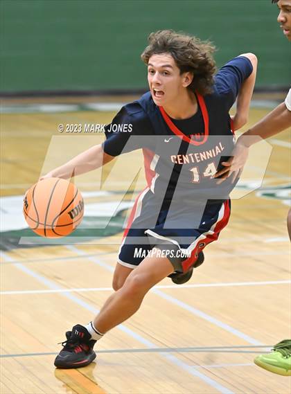 Thumbnail 1 in Centennial vs. Verrado (Sunnyslope Hoopsgiving Basketball Tournament) photogallery.