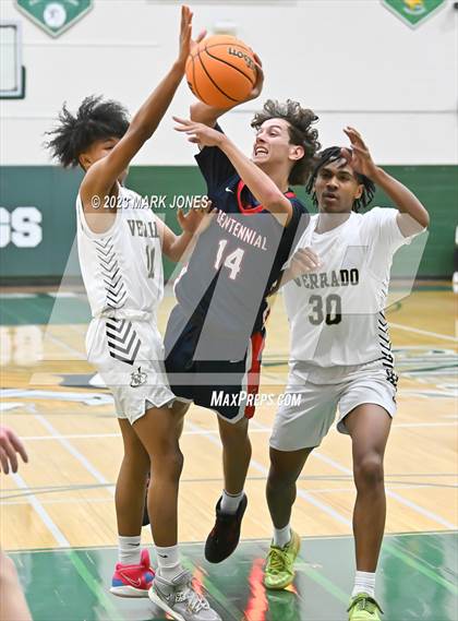 Thumbnail 2 in Centennial vs. Verrado (Sunnyslope Hoopsgiving Basketball Tournament) photogallery.