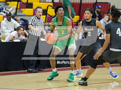 Thumbnail 1 in Wasatch Academy vs AZ Compass Prep (Hoophall West Tournament) photogallery.