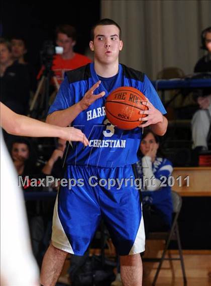 Thumbnail 3 in Lancaster County Christian vs Harrisburg Academy (CCAC Semifinals) photogallery.