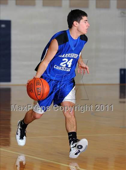 Thumbnail 3 in Lancaster County Christian vs Harrisburg Academy (CCAC Semifinals) photogallery.