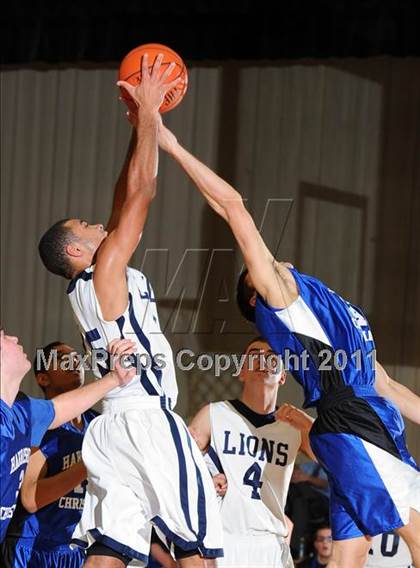 Thumbnail 2 in Lancaster County Christian vs Harrisburg Academy (CCAC Semifinals) photogallery.