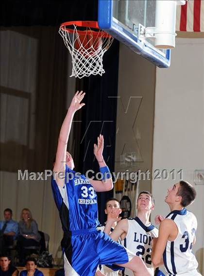 Thumbnail 2 in Lancaster County Christian vs Harrisburg Academy (CCAC Semifinals) photogallery.