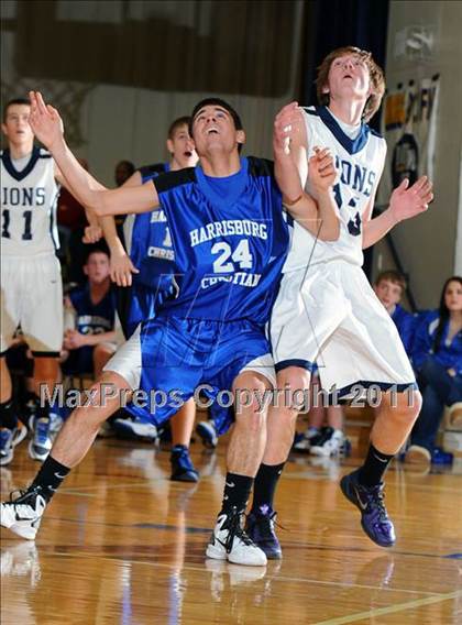 Thumbnail 2 in Lancaster County Christian vs Harrisburg Academy (CCAC Semifinals) photogallery.