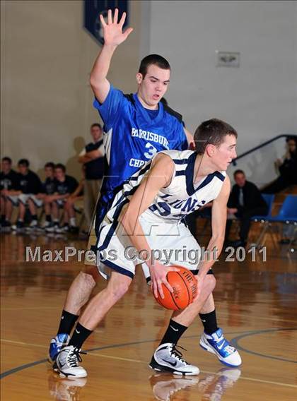 Thumbnail 3 in Lancaster County Christian vs Harrisburg Academy (CCAC Semifinals) photogallery.