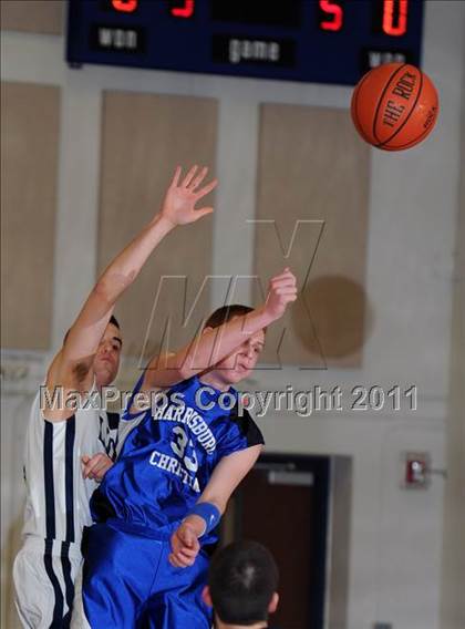 Thumbnail 3 in Lancaster County Christian vs Harrisburg Academy (CCAC Semifinals) photogallery.