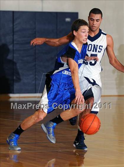 Thumbnail 3 in Lancaster County Christian vs Harrisburg Academy (CCAC Semifinals) photogallery.