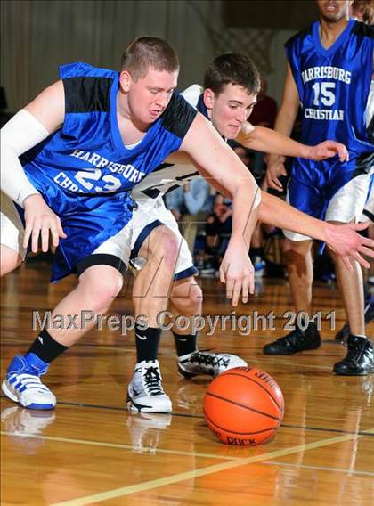 Thumbnail 1 in Lancaster County Christian vs Harrisburg Academy (CCAC Semifinals) photogallery.