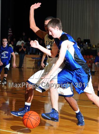 Thumbnail 2 in Lancaster County Christian vs Harrisburg Academy (CCAC Semifinals) photogallery.