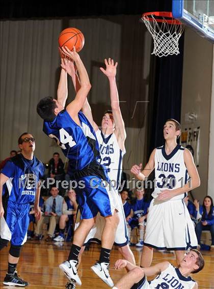 Thumbnail 2 in Lancaster County Christian vs Harrisburg Academy (CCAC Semifinals) photogallery.
