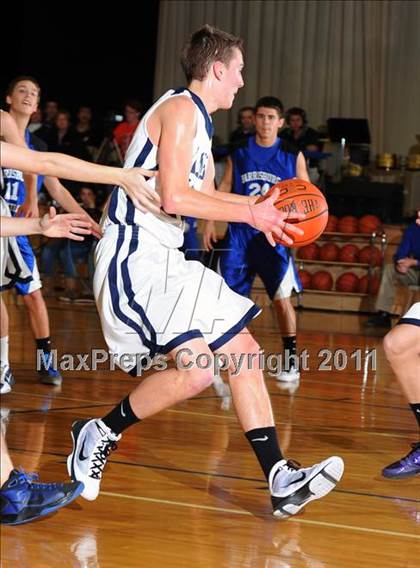 Thumbnail 3 in Lancaster County Christian vs Harrisburg Academy (CCAC Semifinals) photogallery.