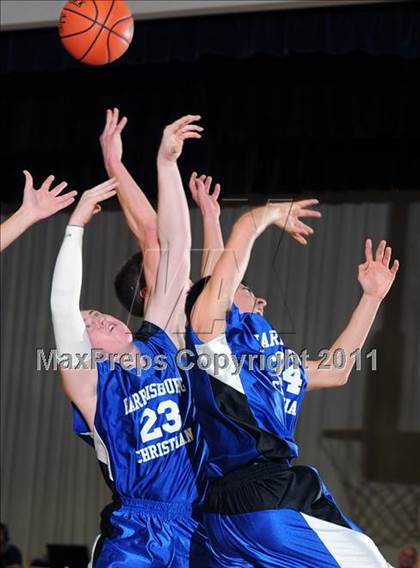 Thumbnail 3 in Lancaster County Christian vs Harrisburg Academy (CCAC Semifinals) photogallery.
