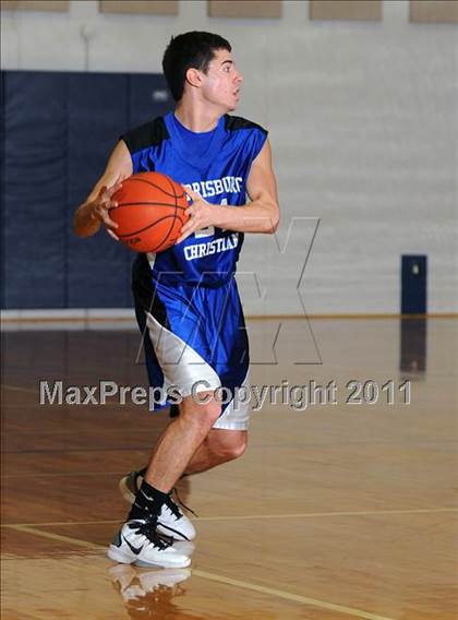 Thumbnail 3 in Lancaster County Christian vs Harrisburg Academy (CCAC Semifinals) photogallery.