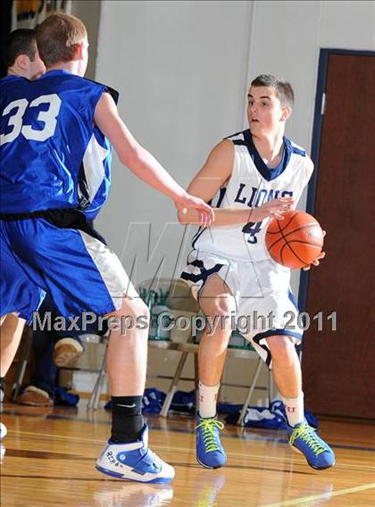 Thumbnail 3 in Lancaster County Christian vs Harrisburg Academy (CCAC Semifinals) photogallery.