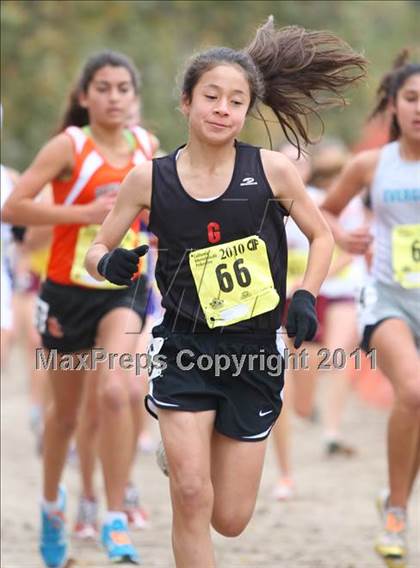 Thumbnail 1 in CIF State Cross Country Championships (D1 Girls) photogallery.