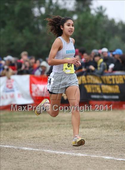 Thumbnail 2 in CIF State Cross Country Championships (D1 Girls) photogallery.