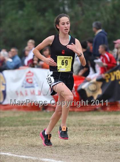 Thumbnail 1 in CIF State Cross Country Championships (D1 Girls) photogallery.