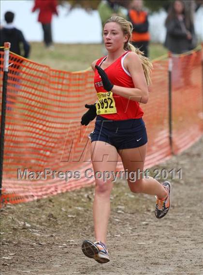 Thumbnail 2 in CIF State Cross Country Championships (D1 Girls) photogallery.