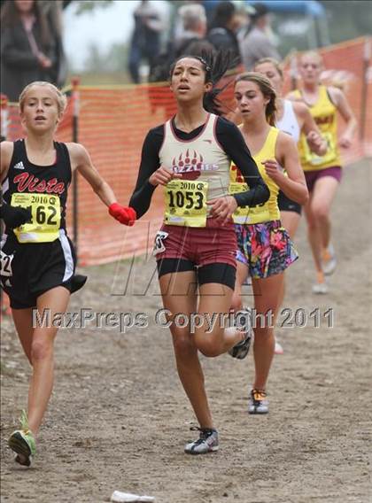 Thumbnail 1 in CIF State Cross Country Championships (D1 Girls) photogallery.