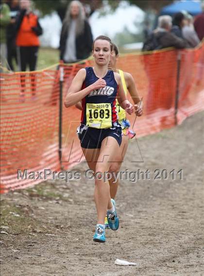 Thumbnail 2 in CIF State Cross Country Championships (D1 Girls) photogallery.