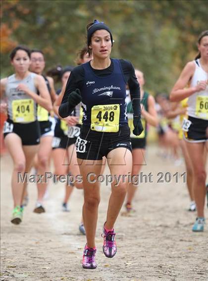 Thumbnail 1 in CIF State Cross Country Championships (D1 Girls) photogallery.