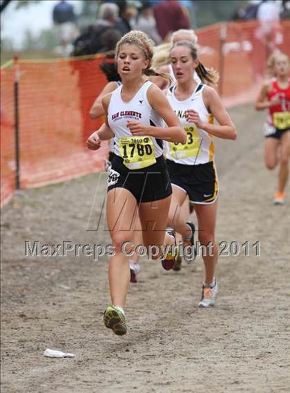 Thumbnail 1 in CIF State Cross Country Championships (D1 Girls) photogallery.