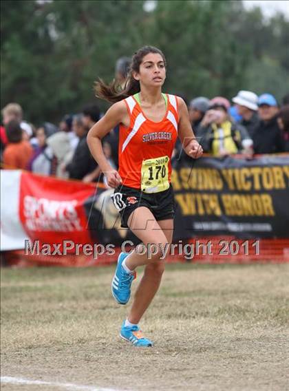 Thumbnail 2 in CIF State Cross Country Championships (D1 Girls) photogallery.