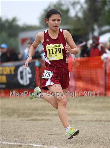 Thumbnail 2 in CIF State Cross Country Championships (D1 Girls) photogallery.