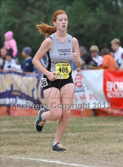 Thumbnail 1 in CIF State Cross Country Championships (D1 Girls) photogallery.