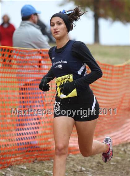 Thumbnail 1 in CIF State Cross Country Championships (D1 Girls) photogallery.