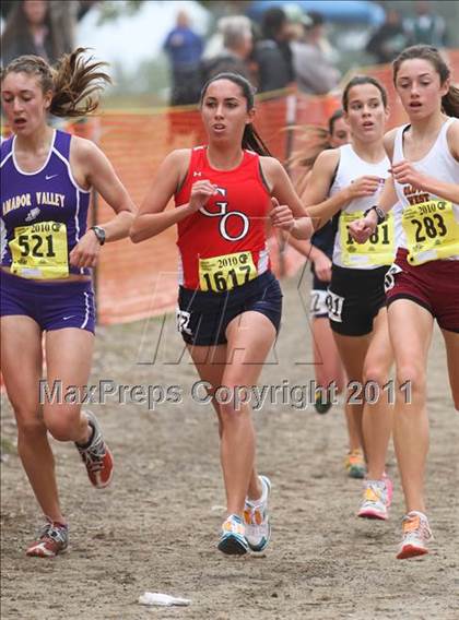 Thumbnail 2 in CIF State Cross Country Championships (D1 Girls) photogallery.