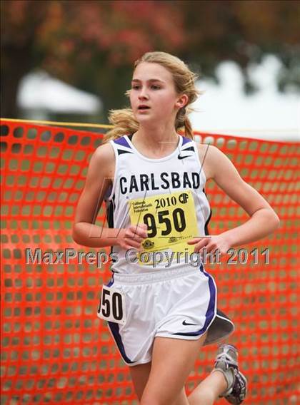 Thumbnail 1 in CIF State Cross Country Championships (D1 Girls) photogallery.