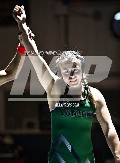Thumbnail 2 in Mullen Tri Girls Wrestling photogallery.