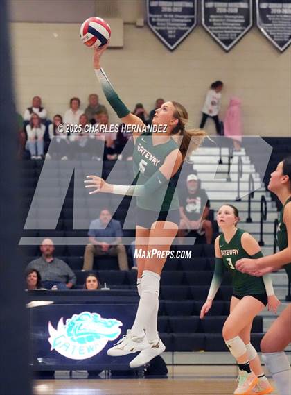 Thumbnail 1 in Gateway College Preparatory vs. Sealy (UIL 4A D2 Volleyball Area Playoff) photogallery.