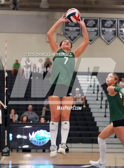 Thumbnail 2 in Gateway College Preparatory vs. Sealy (UIL 4A D2 Volleyball Area Playoff) photogallery.