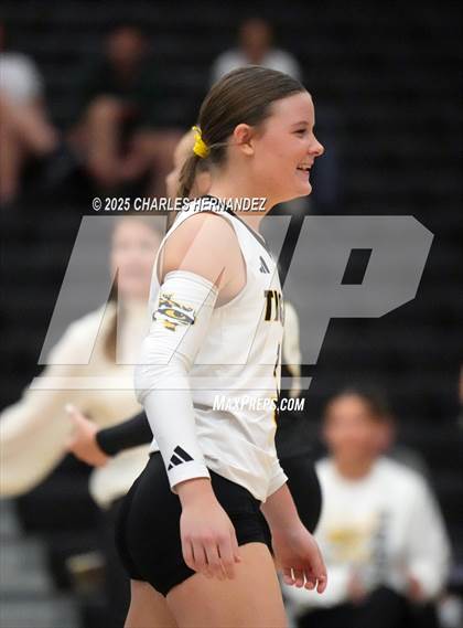 Thumbnail 3 in Gateway College Preparatory vs. Sealy (UIL 4A D2 Volleyball Area Playoff) photogallery.