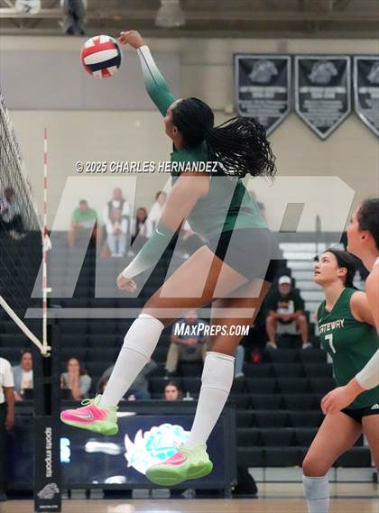 Thumbnail 2 in Gateway College Preparatory vs. Sealy (UIL 4A D2 Volleyball Area Playoff) photogallery.