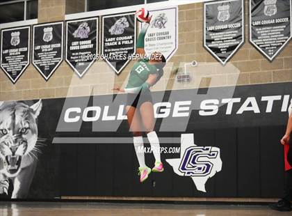 Thumbnail 3 in Gateway College Preparatory vs. Sealy (UIL 4A D2 Volleyball Area Playoff) photogallery.