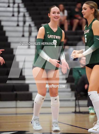 Thumbnail 2 in Gateway College Preparatory vs. Sealy (UIL 4A D2 Volleyball Area Playoff) photogallery.