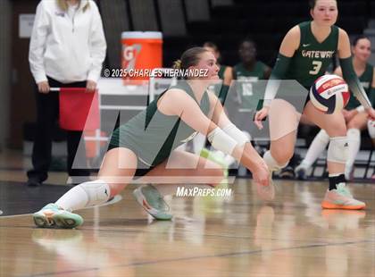 Thumbnail 3 in Gateway College Preparatory vs. Sealy (UIL 4A D2 Volleyball Area Playoff) photogallery.