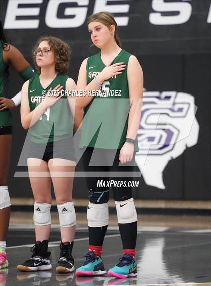 Thumbnail 3 in Gateway College Preparatory vs. Sealy (UIL 4A D2 Volleyball Area Playoff) photogallery.