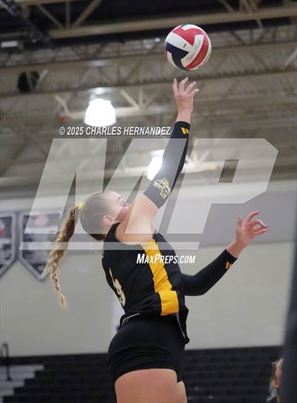 Thumbnail 3 in Gateway College Preparatory vs. Sealy (UIL 4A D2 Volleyball Area Playoff) photogallery.