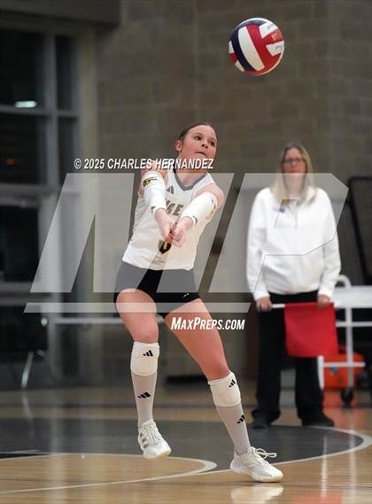 Thumbnail 3 in Gateway College Preparatory vs. Sealy (UIL 4A D2 Volleyball Area Playoff) photogallery.
