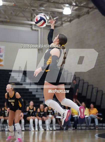 Thumbnail 3 in Gateway College Preparatory vs. Sealy (UIL 4A D2 Volleyball Area Playoff) photogallery.