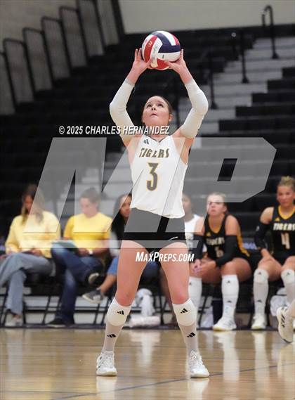 Thumbnail 3 in Gateway College Preparatory vs. Sealy (UIL 4A D2 Volleyball Area Playoff) photogallery.